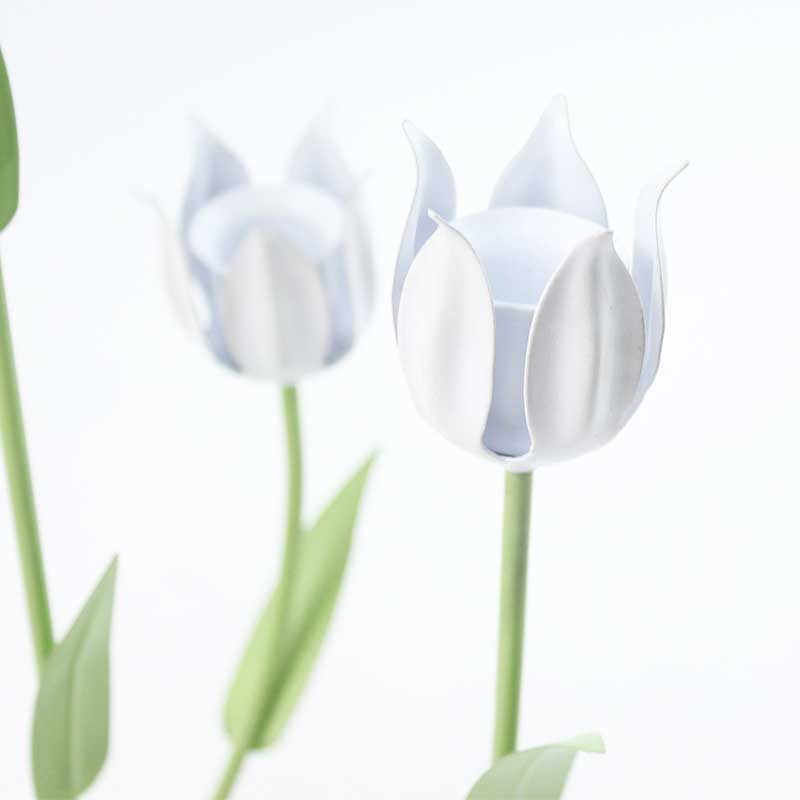 Tulip Flower Metal Candelabra Color:Default 2