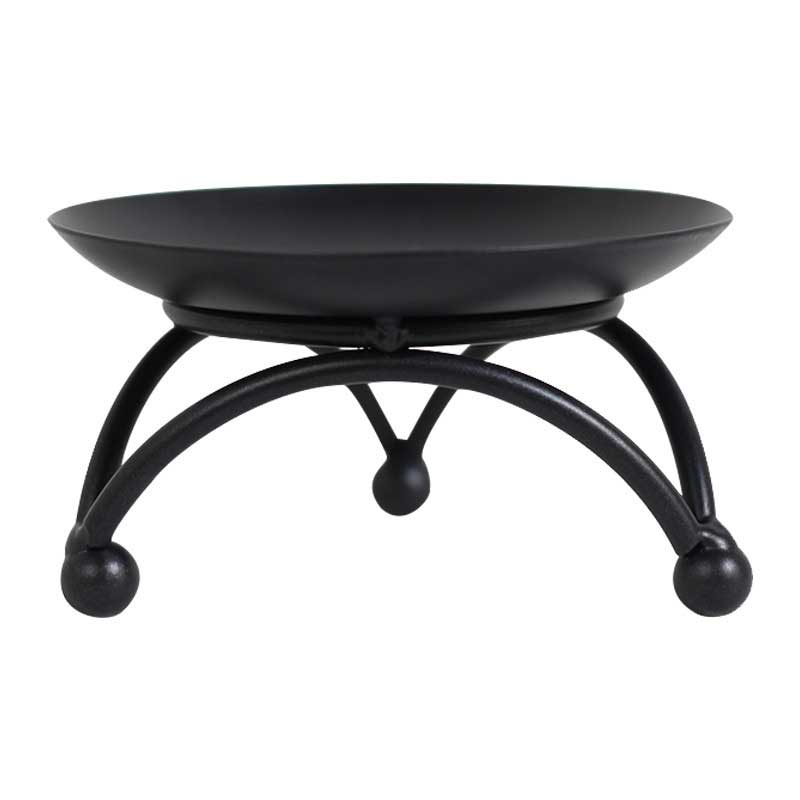 Matte Black Iron Candle Holder 10.5cm