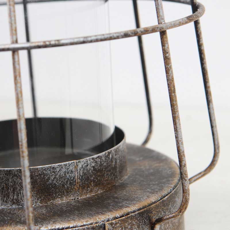 Set of 3 Rustic Antique Candle Holder Lanterns Size:23*46.5Cm 2