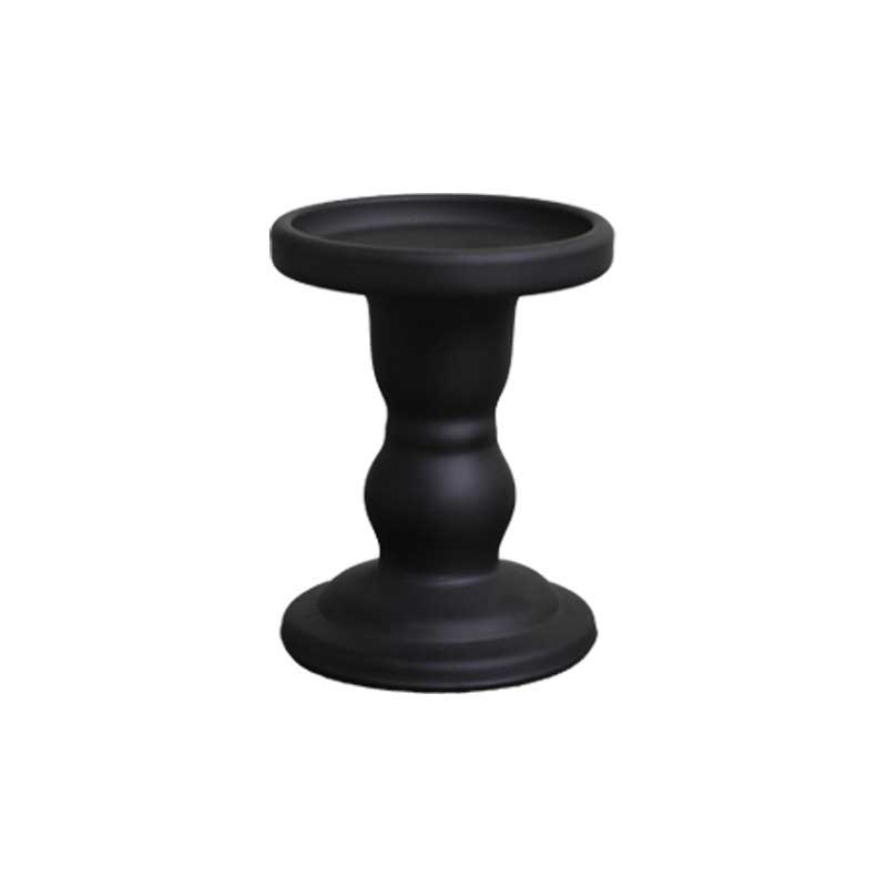 European Minimalist Iron Black Candlestick Holder,Set of 3 Tabletop Decor