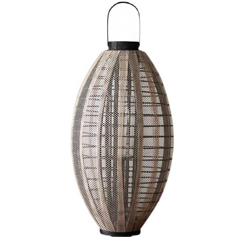Wooden Floor Cage Candle Lantern