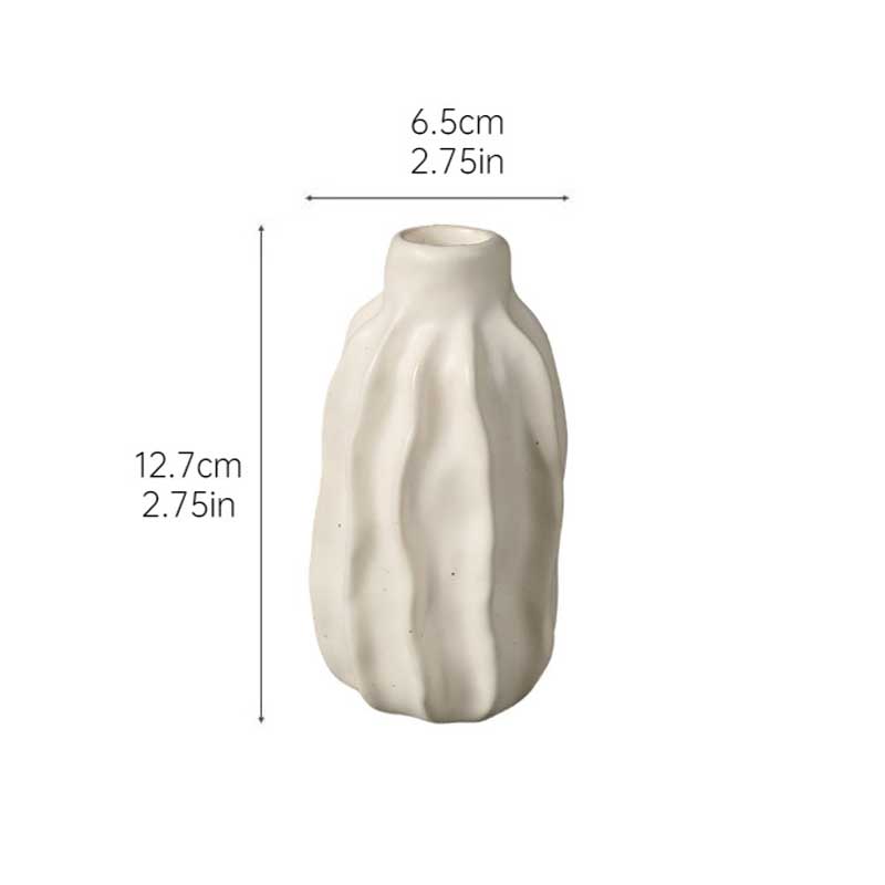 Wabi-Sabi Cream Ceramic Candle Holder Color:Style1 1