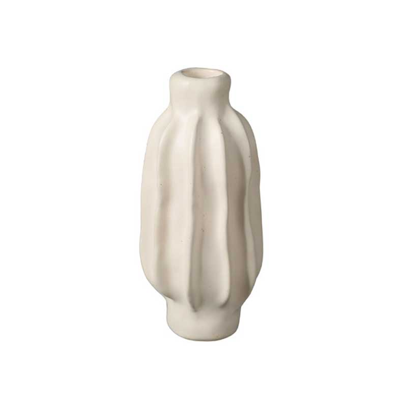 Wabi-Sabi Cream Ceramic Candle Holder