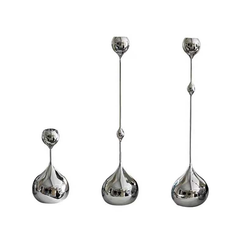Minimalist Metal Candle Holder Set of 3