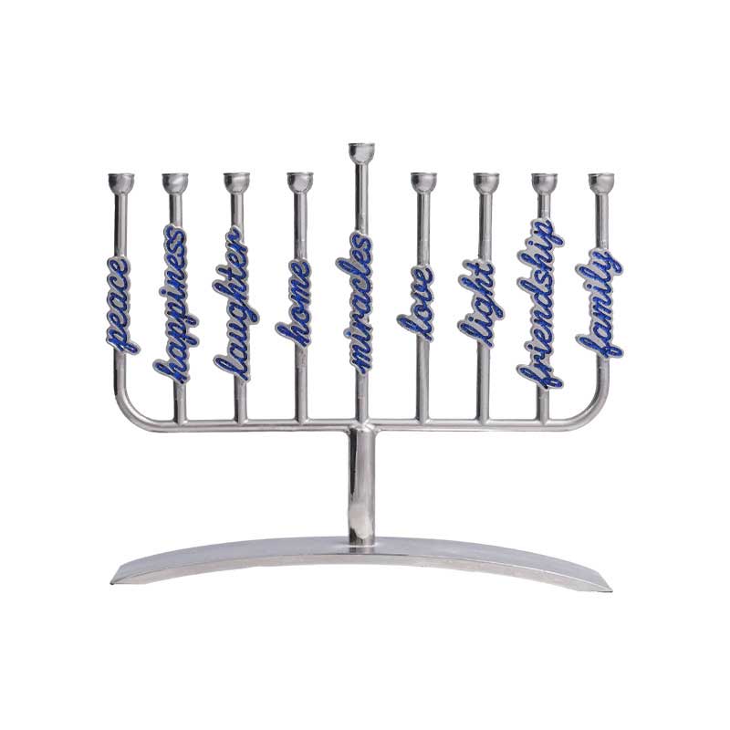Black shabbat candle holders 9 arms