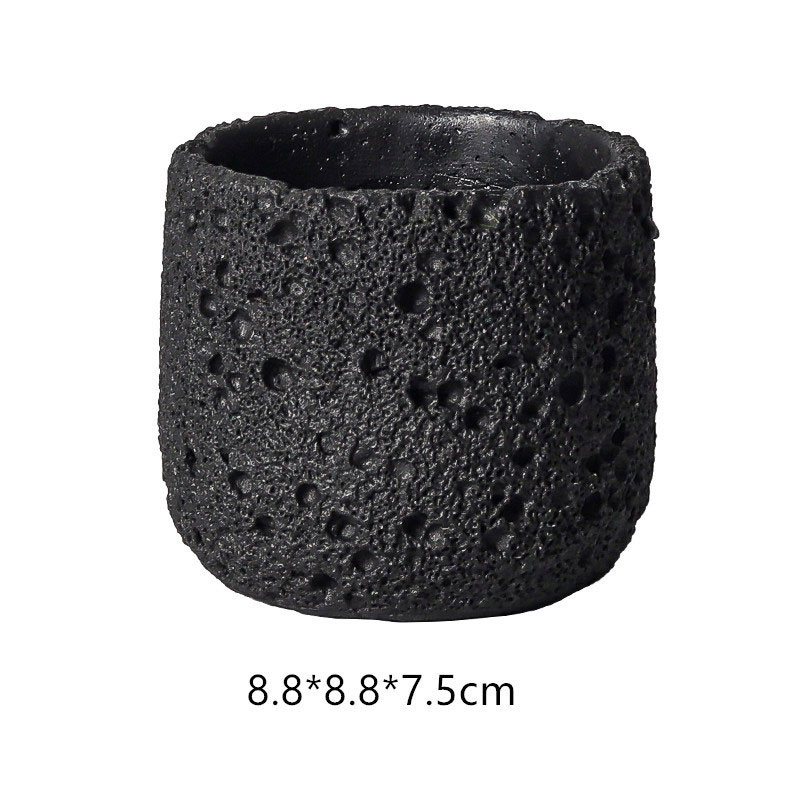 Porous Rough Cement Aromatherapy Candle Cup Color:Begin 4