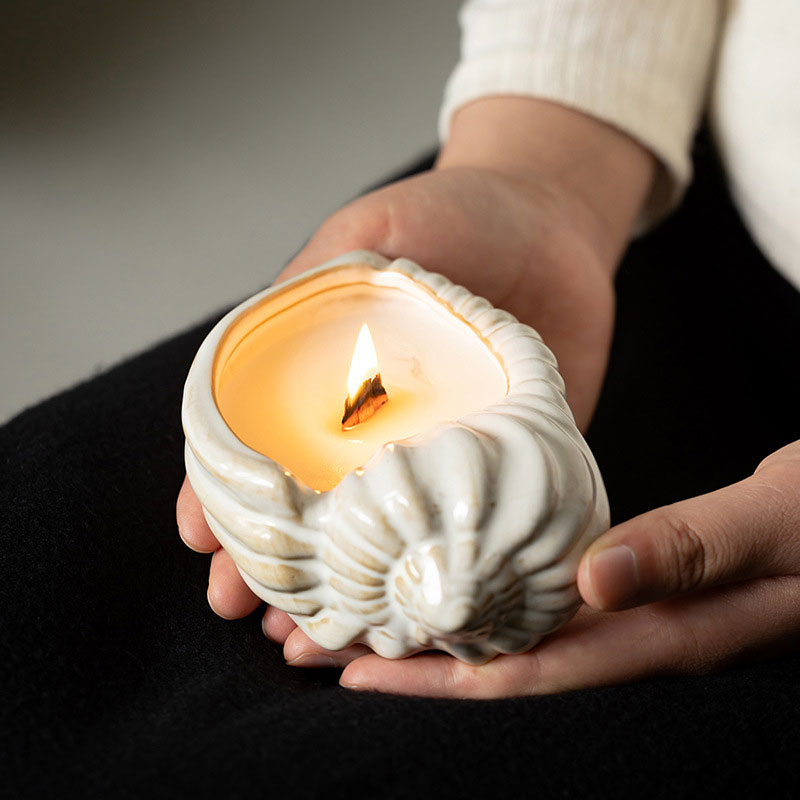 Seashell Ceramic Scented Candle Holder Color:Default 2