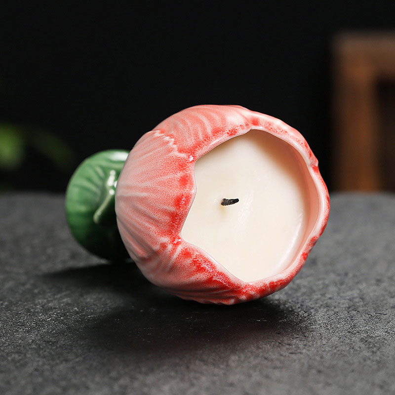 Ceramic Tulip Candle Holder Color:Default 3