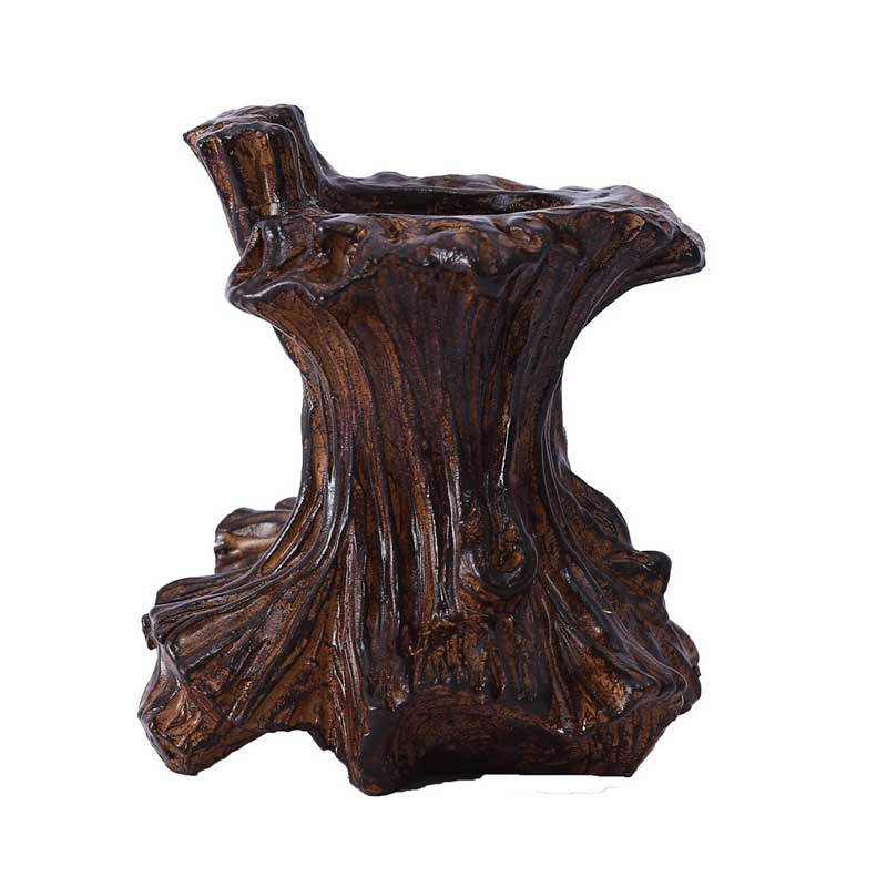 Halloween Stump Candle Holder Resin