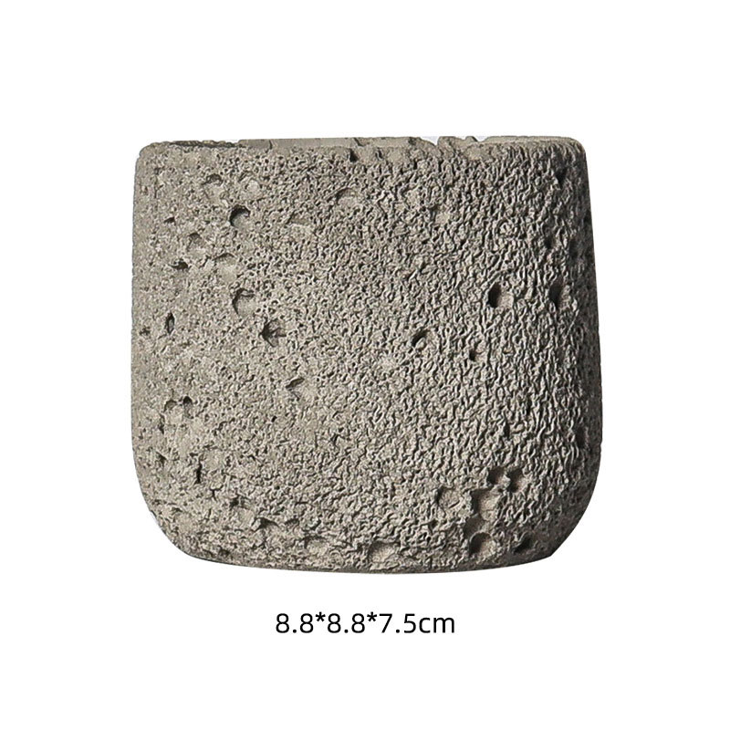 Porous Rough Cement Aromatherapy Candle Cup Color:Begin 7
