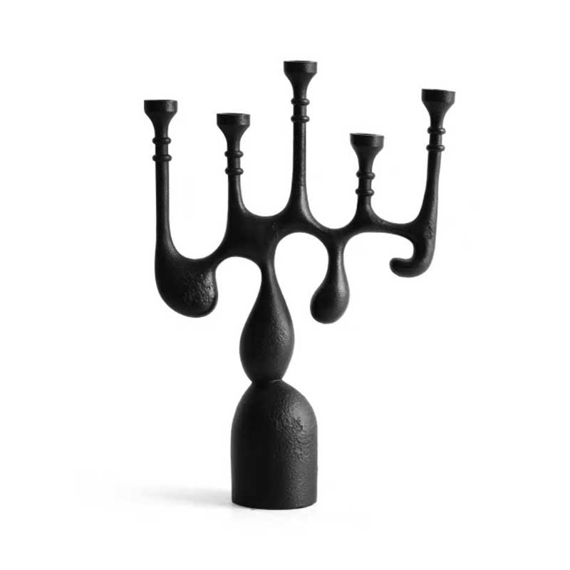 Abstract Art Resin 5/7 Arms Candlestick Holder