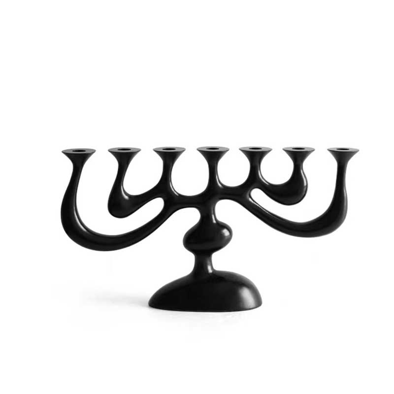 Abstract Art Resin 5/7 Arms Candlestick Holder Style2