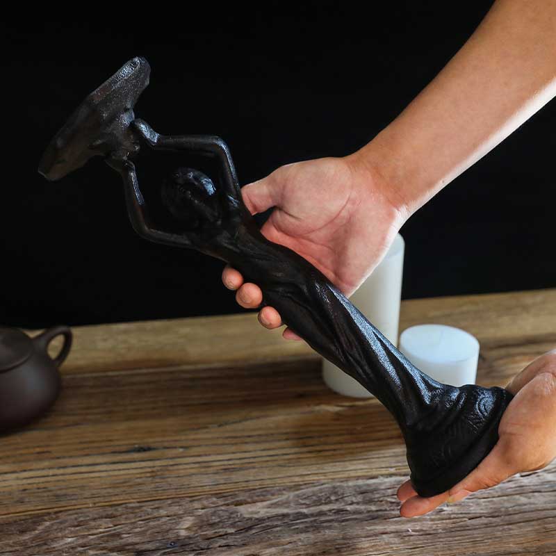 Vintage Cast Iron Angel & Goddess Candlestick Holder Color:Angel  3