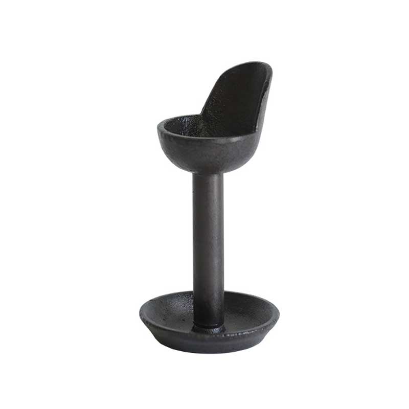 Japanese Retro Cast Iron Candlestick Holder