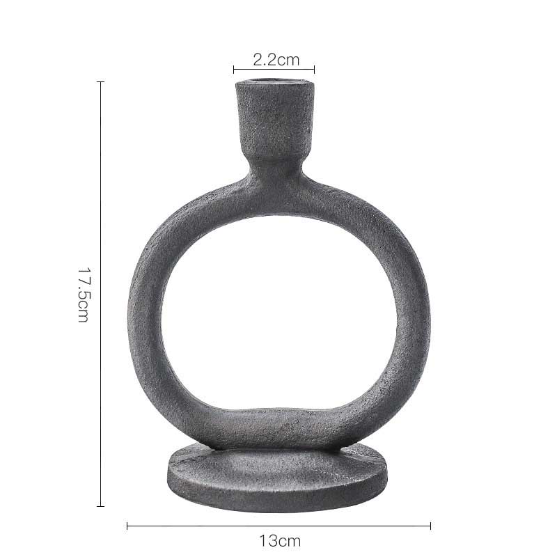 Retro Iron Candlestick, Wabi-Sabi Candlestick Style2