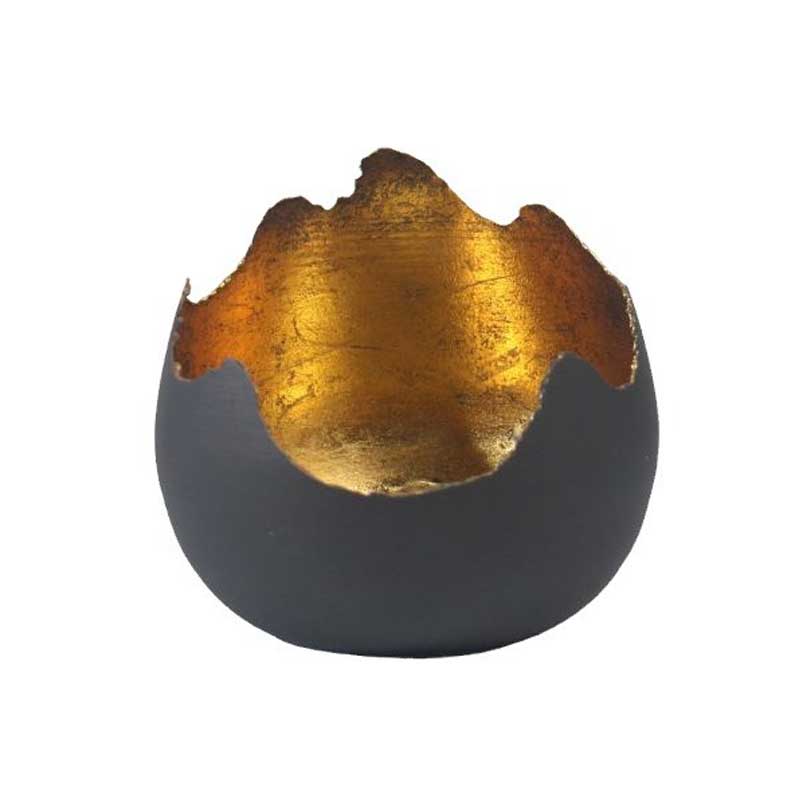 Metal Broken Egg candle holder
