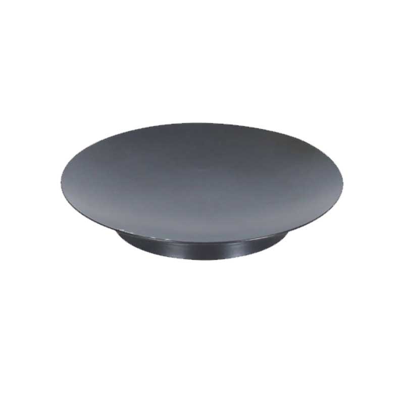 Minimalist Vintage Wrought Iron Candle Holder Plate Black