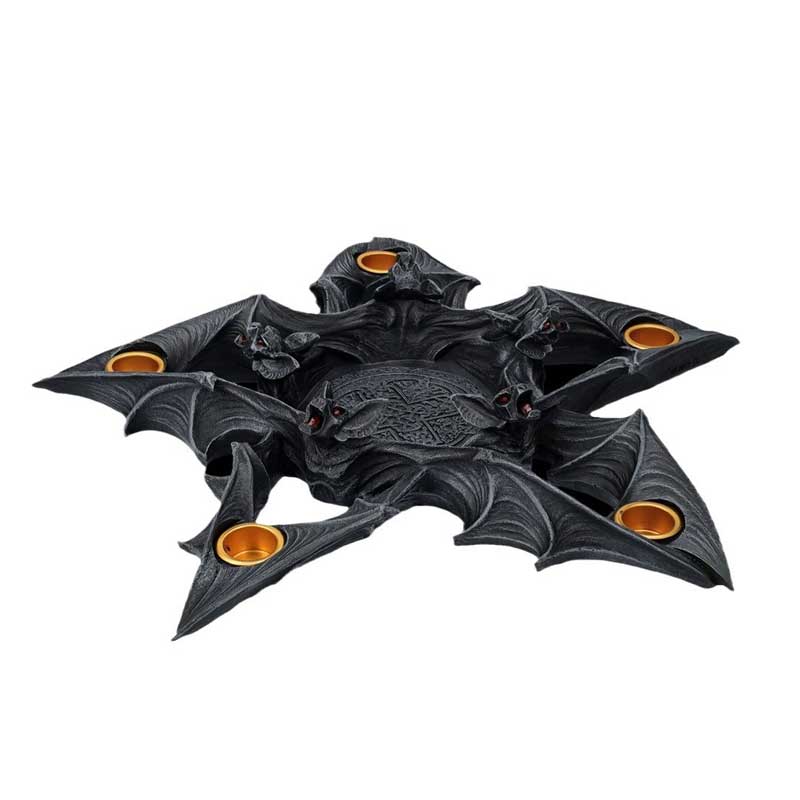 Halloween Gothic  bat candle holder
