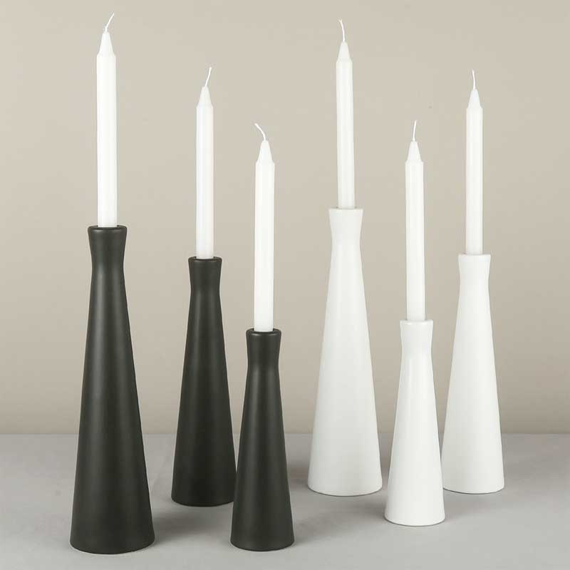 Minimalist Matte Ceramic Candlestick Holder Color:Matte mint green 2