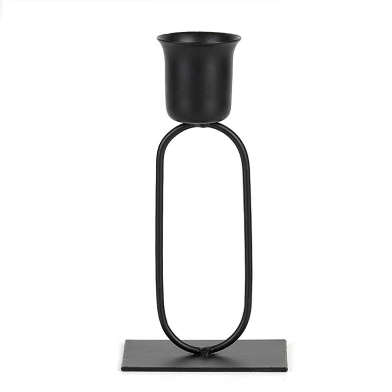Nordic Minimalist Geometric Iron Candle Holder Set of 5 Style2