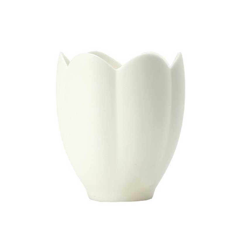 Unglazed Magnolia Ceramic Candle Cup