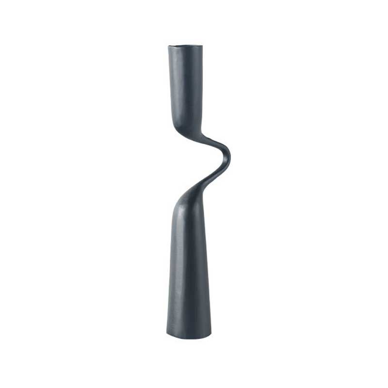 Pewter Alloy Twisted Line Iron Candle Holder 9*4*31cm