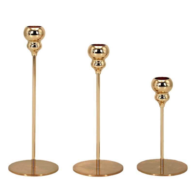 Golden Candle Holder