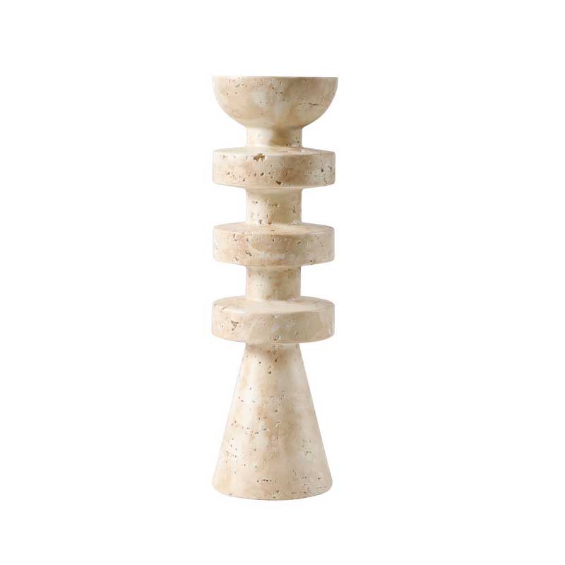 Vintage Wooden Candlestick Set - Creative Carved Home Decor Style2