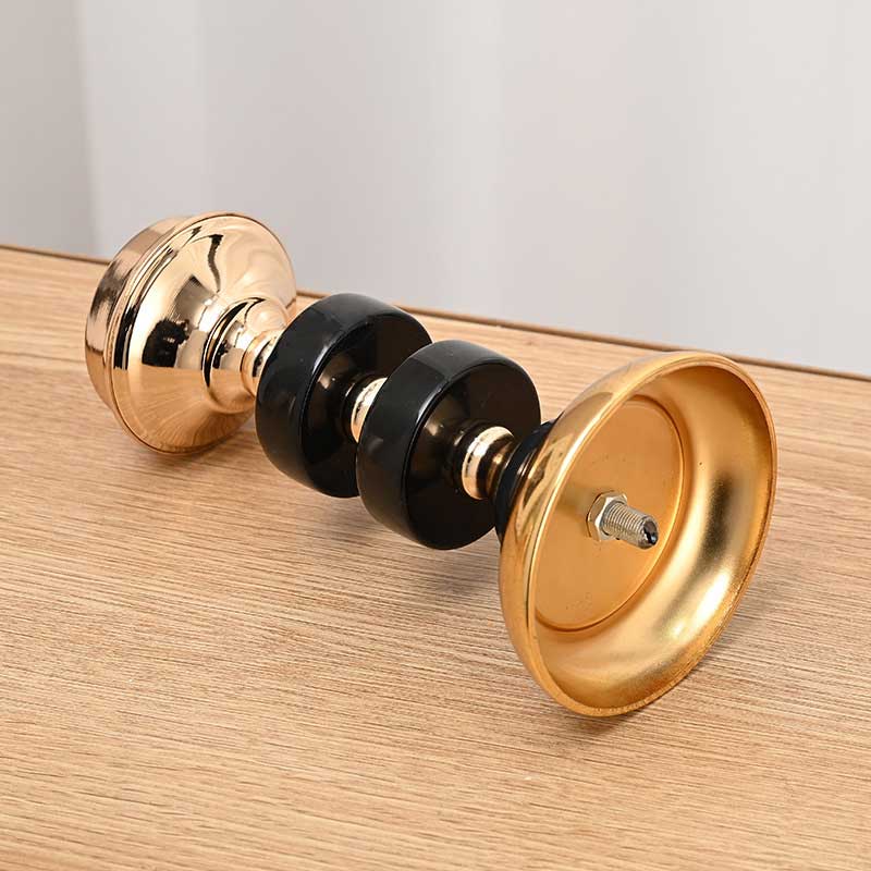 Luxury Iron Amber Glass Candle Holder Color:Amber 2