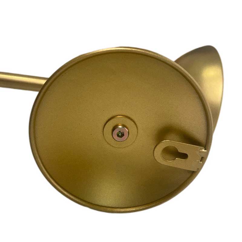 Long Nordic Wrought Iron Wall Sconce Candle Holder Color:Golden 2