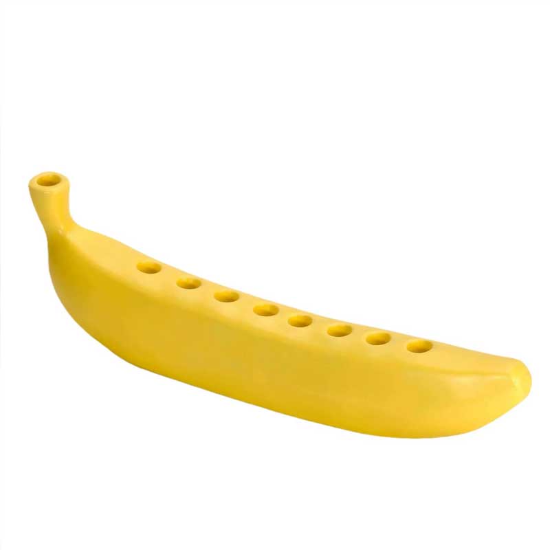 Creative Banana Resin Candle Holder, 9-Hole