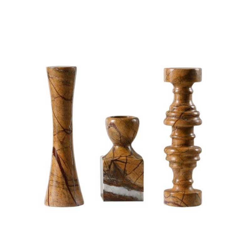 Marbled candle holder
