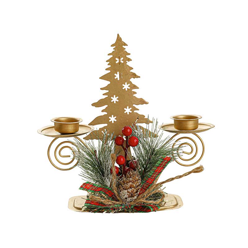 Christmas Double-Headed Candle Holder Decoration