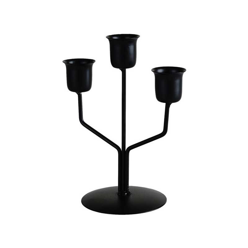 Nordic Minimalist 3-Arm Metal Candle Holder