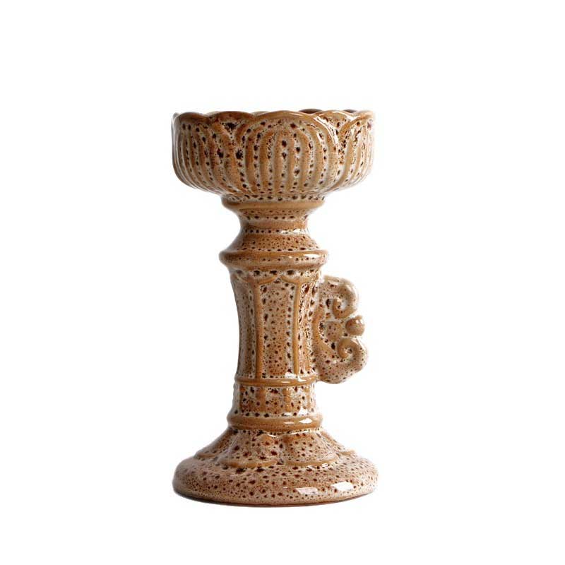 Ceramic Lotus Candlestick ,Zen Candle Holder