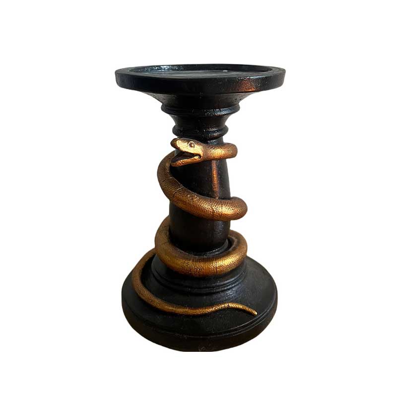 Vintage Snake Resin Candle Holder