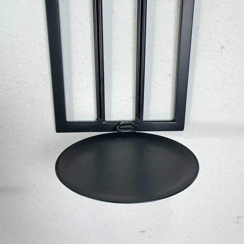 Gothic Vintage Iron Wall Sconce Candle Holder Color:Black 1