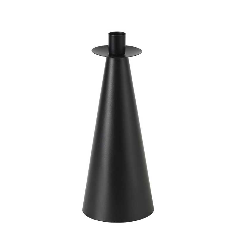 Minimalist Modern Conical Iron Candle Holder (Set of 2) 8.5*24cm