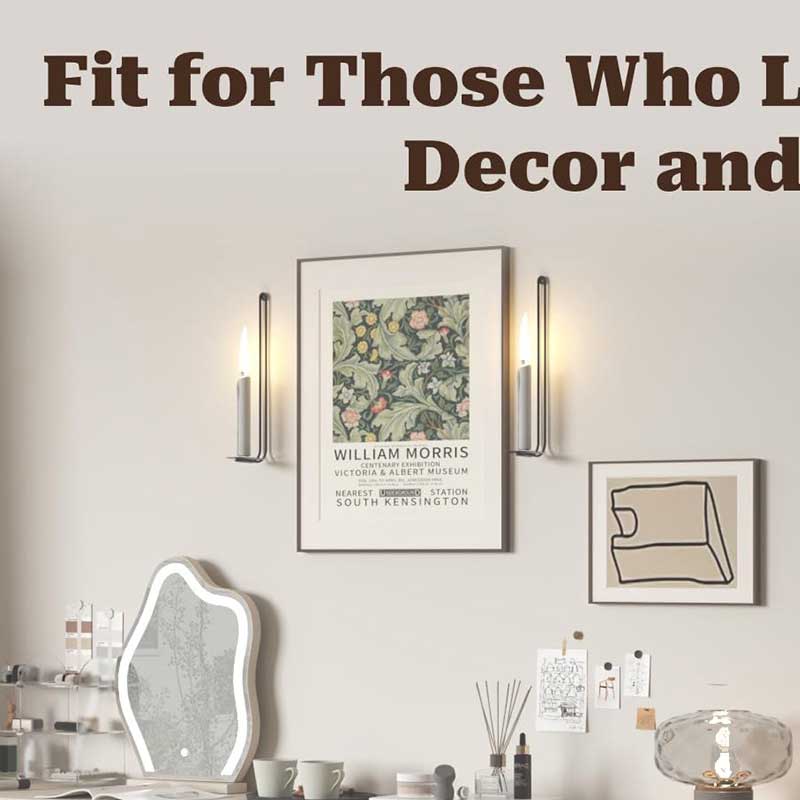 Minimalist Iron Wall-Mounted Candlestick Holder With Spike Color:Sconces 1