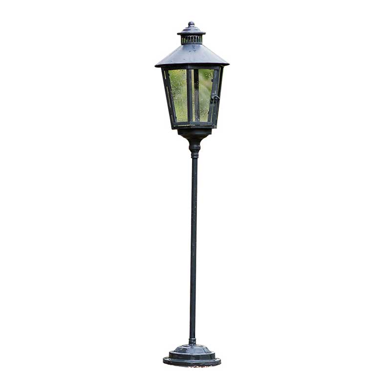 Vintage Iron Outdoor Floor Candle Holder for Garden Patio Decor
