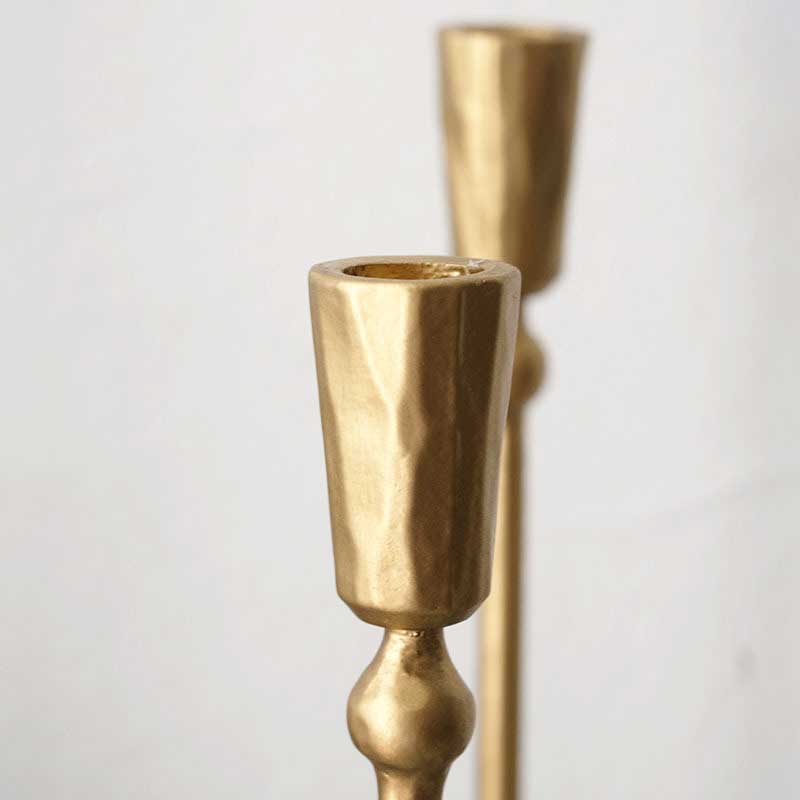 Golden Minimalist 5-Arm Iron Candelabra Style:Style1 4