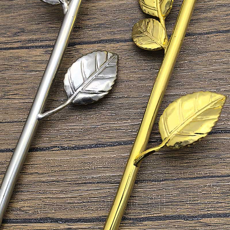 Long stem rose candle holder Color:Silver 3