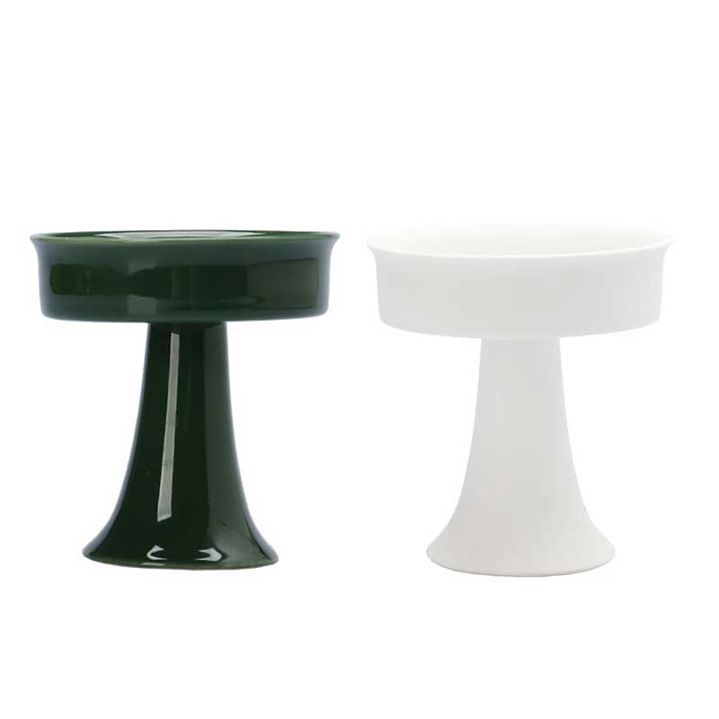 Ceramic Pedestal Candlestick, DIY Scented Candle Vessel