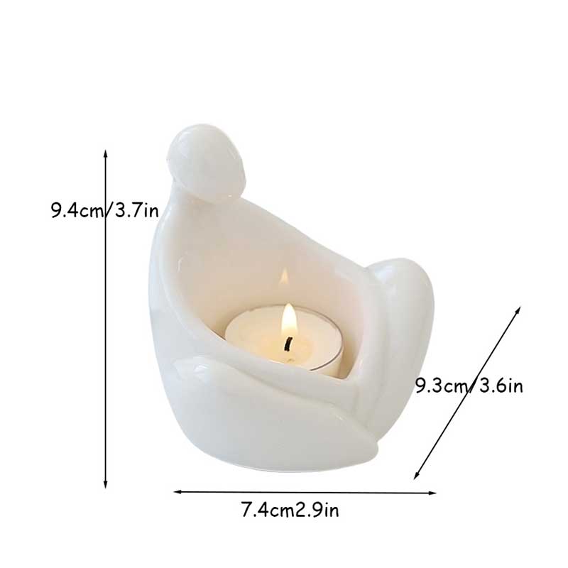 Creative Ceramic Animal & Character Candle Holders (6 Styles Available) Color:Surround
