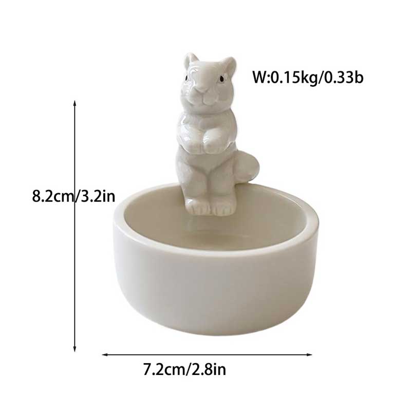 Creative Ceramic Animal & Character Candle Holders (6 Styles Available) Squirrel