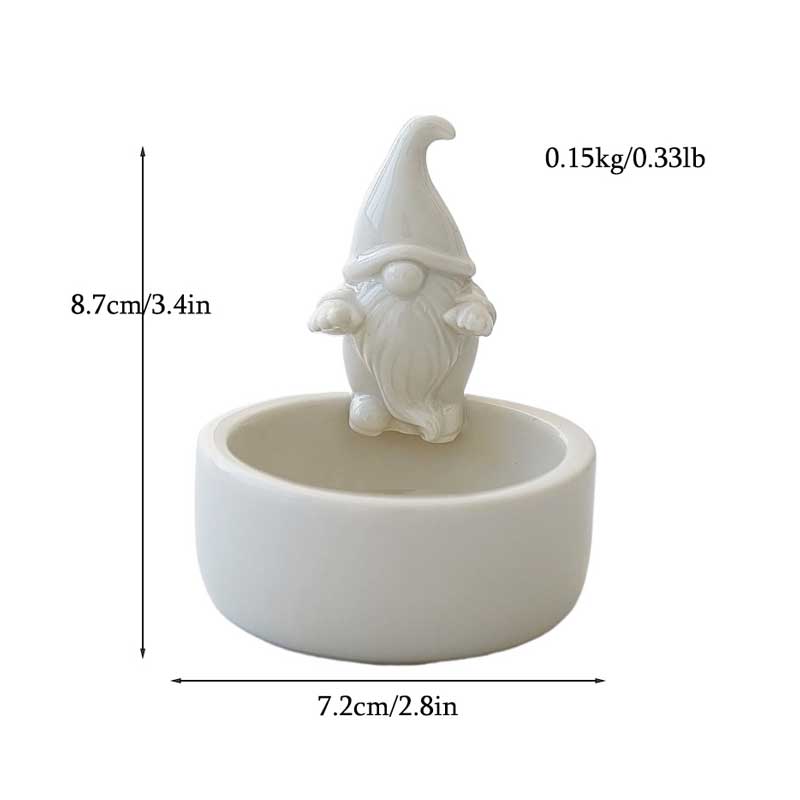 Creative Ceramic Animal & Character Candle Holders (6 Styles Available) Color:Santa