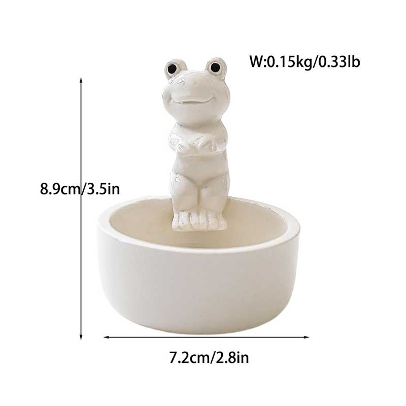 Creative Ceramic Animal & Character Candle Holders (6 Styles Available) Frog