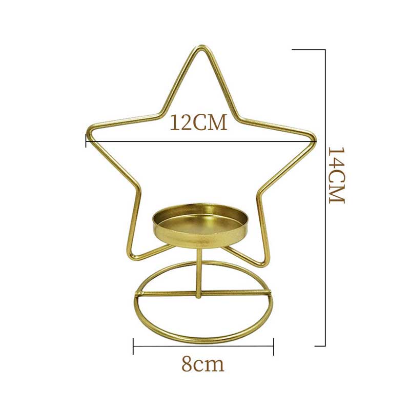 Metal Christmas Tree / Star Candle Holder Stars