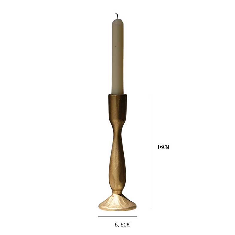 Vintage Cast Iron Candle Holder | Modern Minimalist Candlestick Size:6.5*16cm