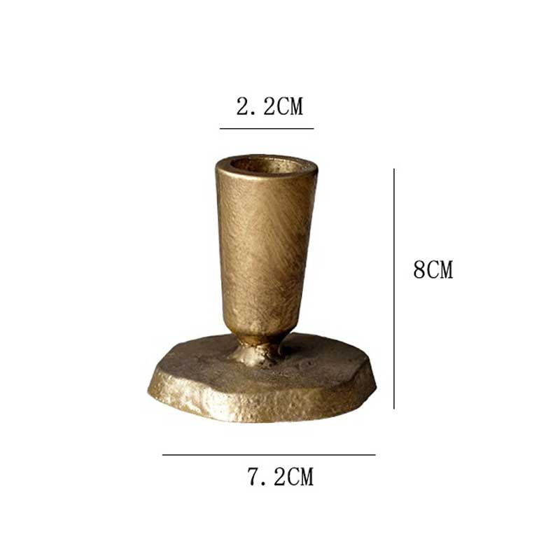 Vintage Cast Iron Candle Holder | Modern Minimalist Candlestick 7.2*8cm